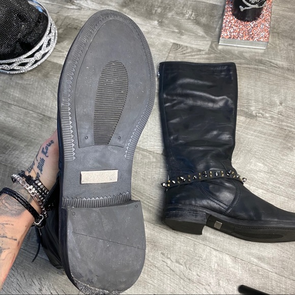 Sam Edelman black leather tall riding boot ASHLYN - Picture 5 of 7